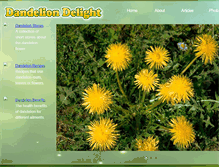 Tablet Screenshot of dandeliondelight.com